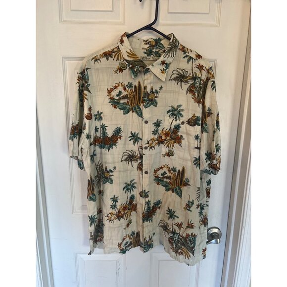 Batik Other - Batik Bay Hawaiian Tropical Themed Button Down Short Sleeve Shirt Size XXL